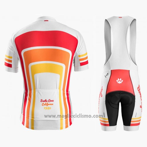 2016 Abbigliamento Ciclismo Trek Bontrager Rosso e Bianco Manica Corta e Salopette
